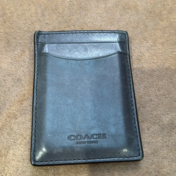 Coach Messenger Leather Bag + Coach Leather Card Holder & Winn Leather Workbag